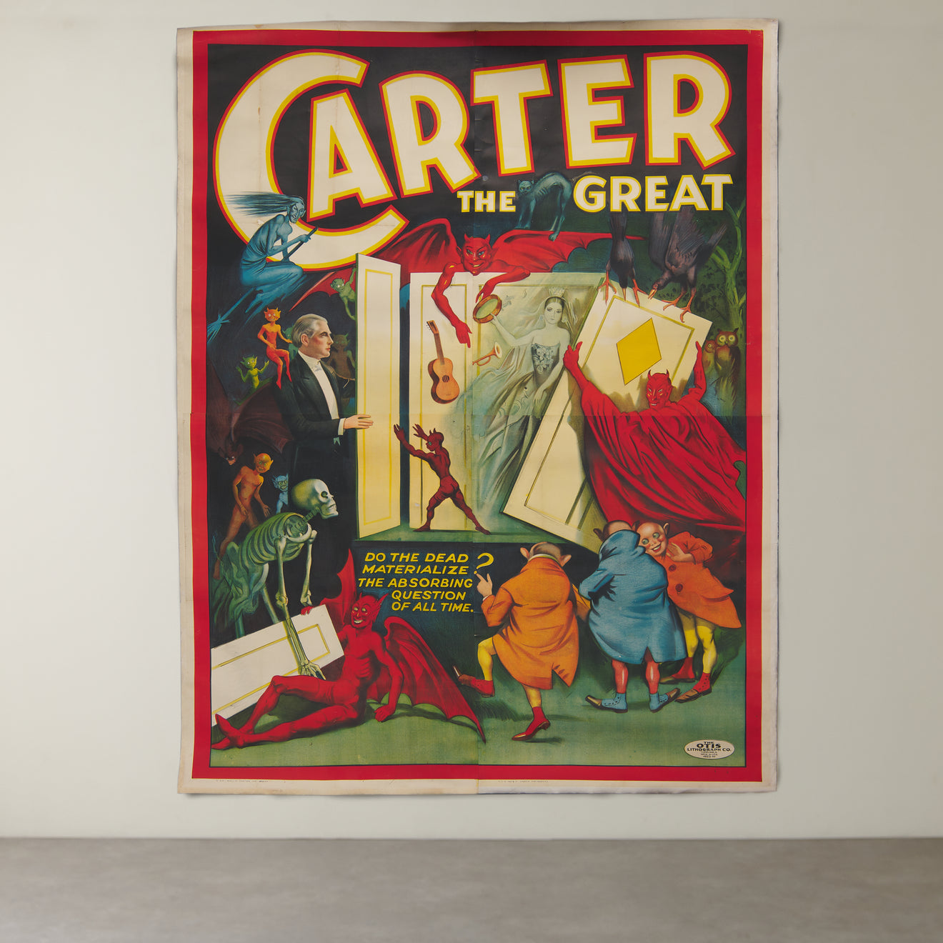 MASSIVE 4 - QUAD CARTER THE GREAT VINTAGE THEATER POSTER
